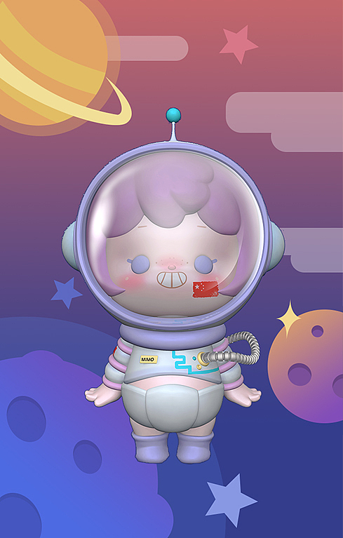 潮玩IP设计丨MIMO宇航员-限量款大娃