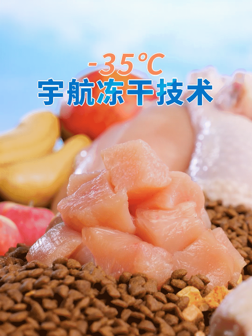 冻干多拼全价猫粮宠物食品中宠HAPPY100电商竖版短视频