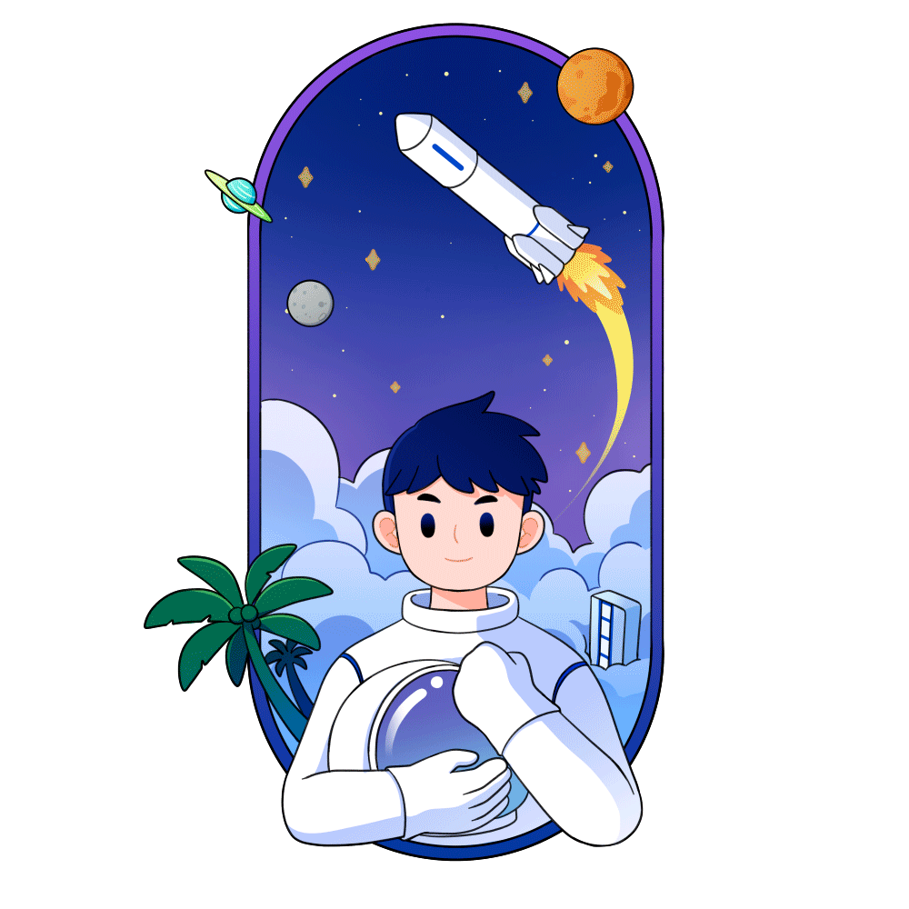 商业动态插画设计丨筑梦大道六个梦想系列主题动态插画