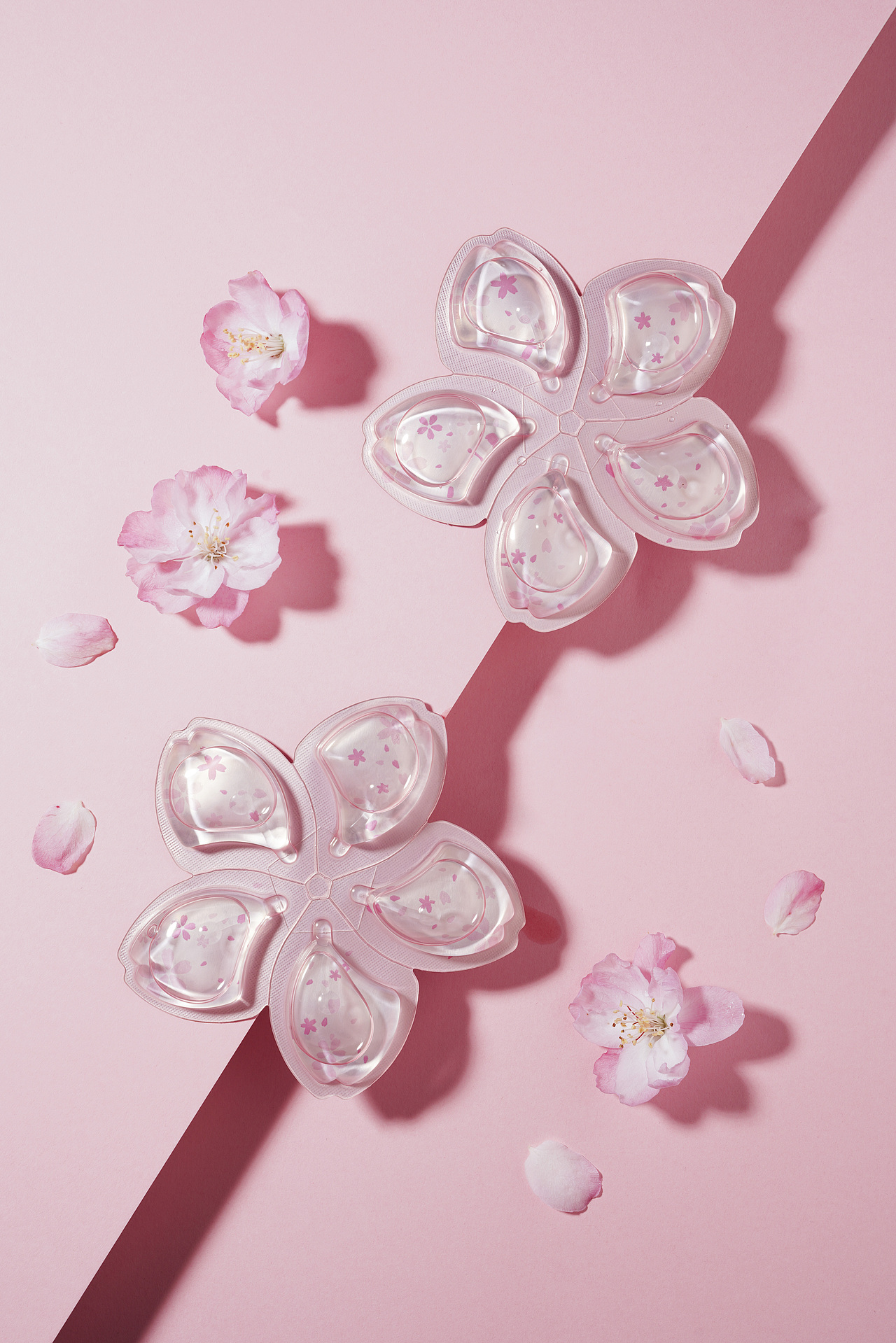 卸妆油 春日樱花 清新 美妆 人像静物产品全案拍摄