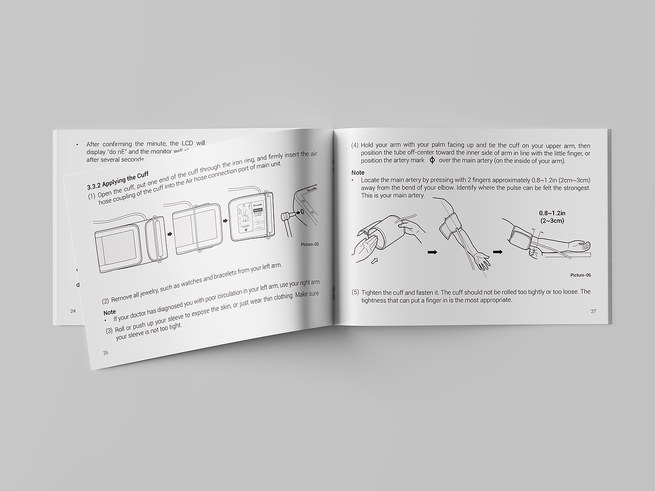 血压计项目 说明书与使用指南,包装相关设计