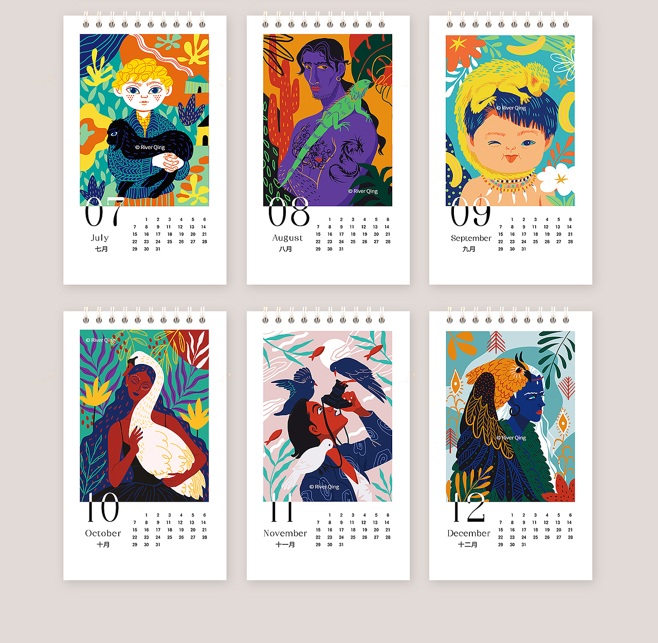 万物有灵（图ZMzEzNTk2MTQ4） - 商业插画 - 站酷设计师River阿清原创素材 - 站酷ZCOOL