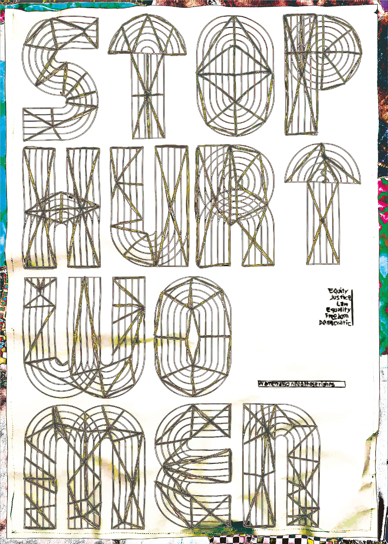 Stop Hurting Women 海报设计