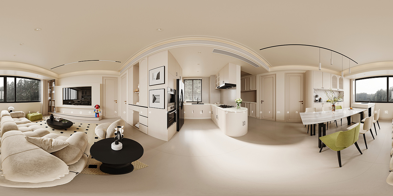 法式客餐厅——白龙马效果图