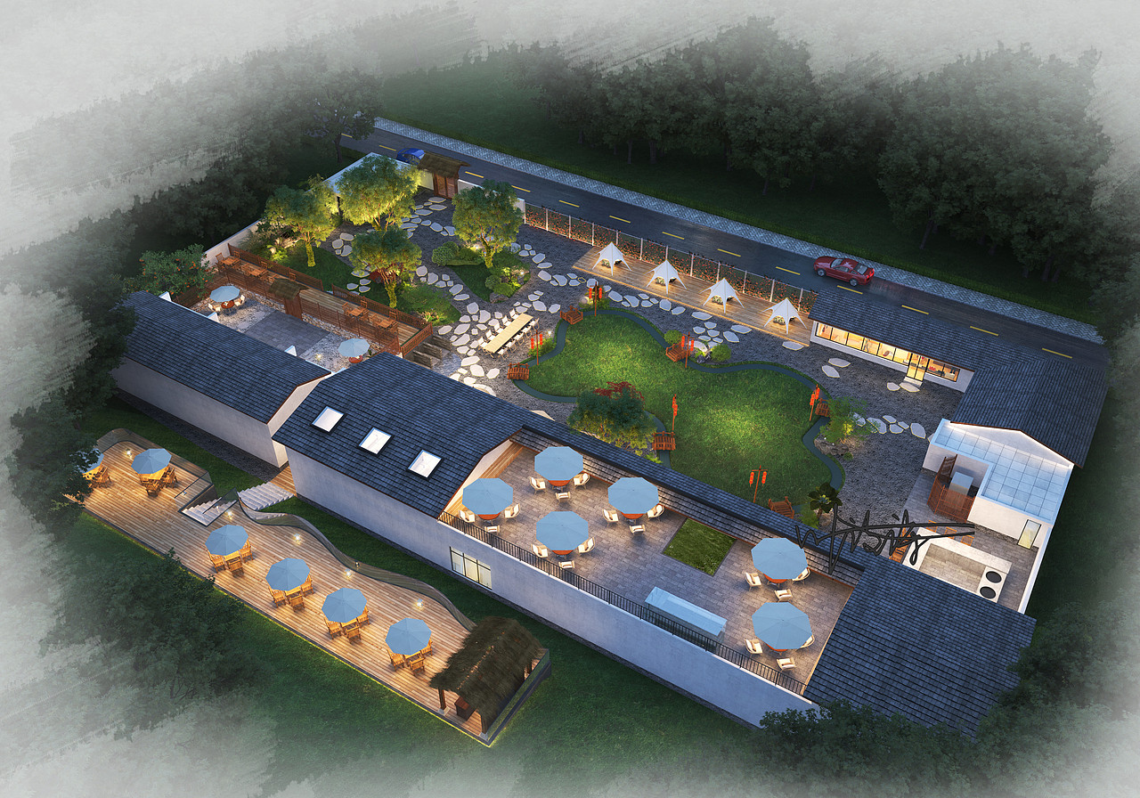 室外效果图|室外鸟瞰