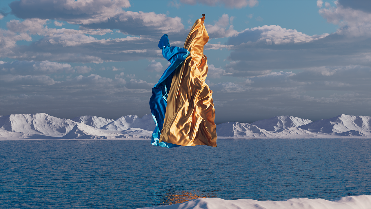 3DMAX中的抽象布料动画