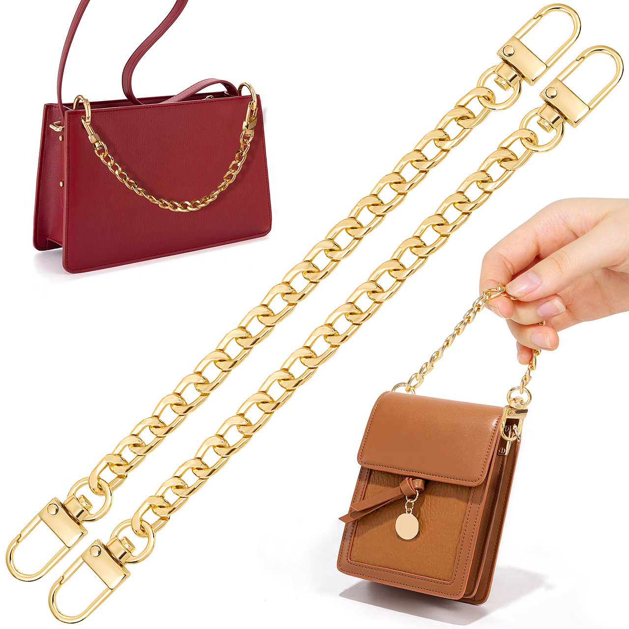 亚马逊主图设计-女士包包链条-包包金属配件合集