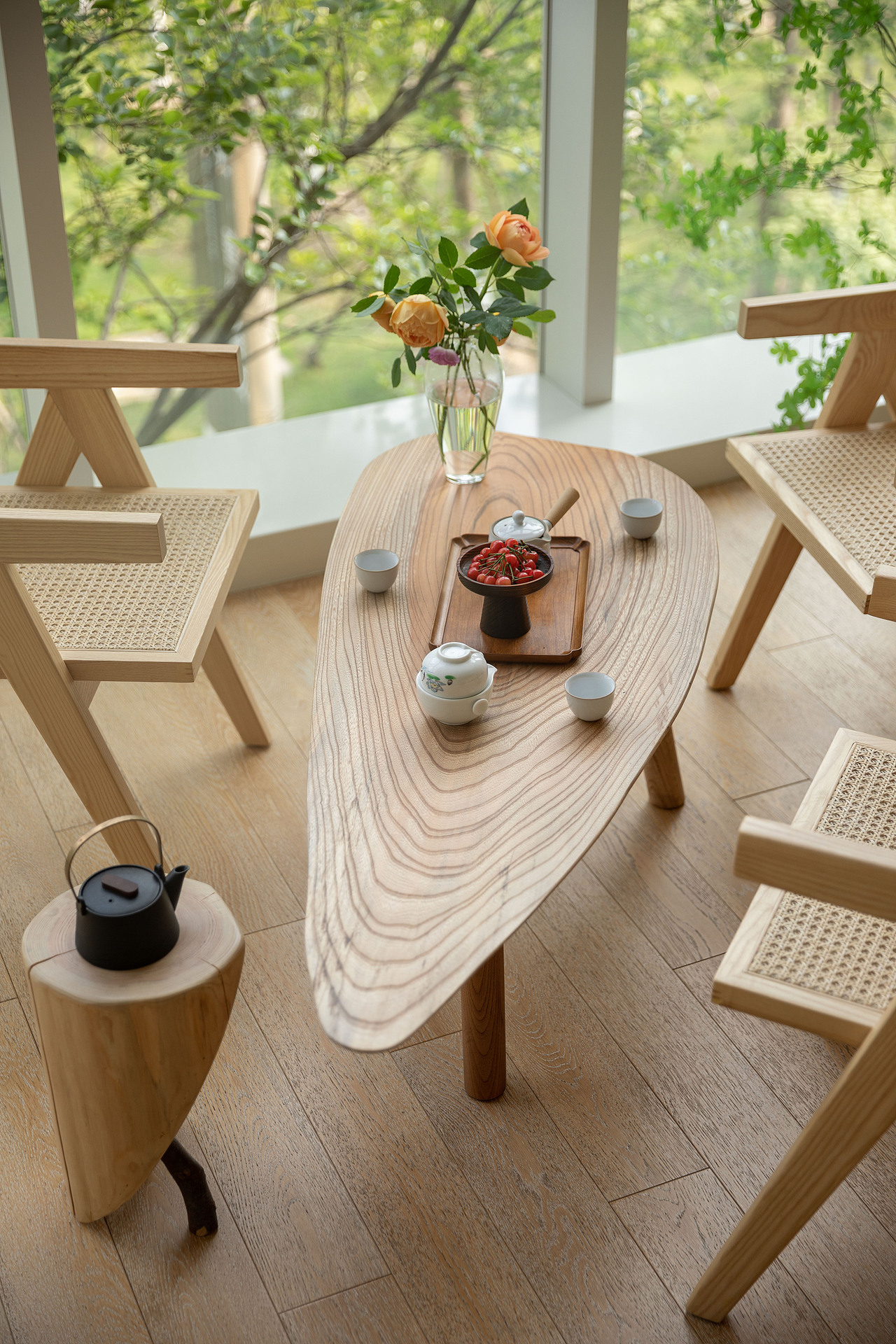 「大角木创」随形边几，一起饮茶的快乐