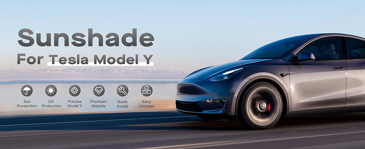亚马逊特斯拉遮阳帘主图A+