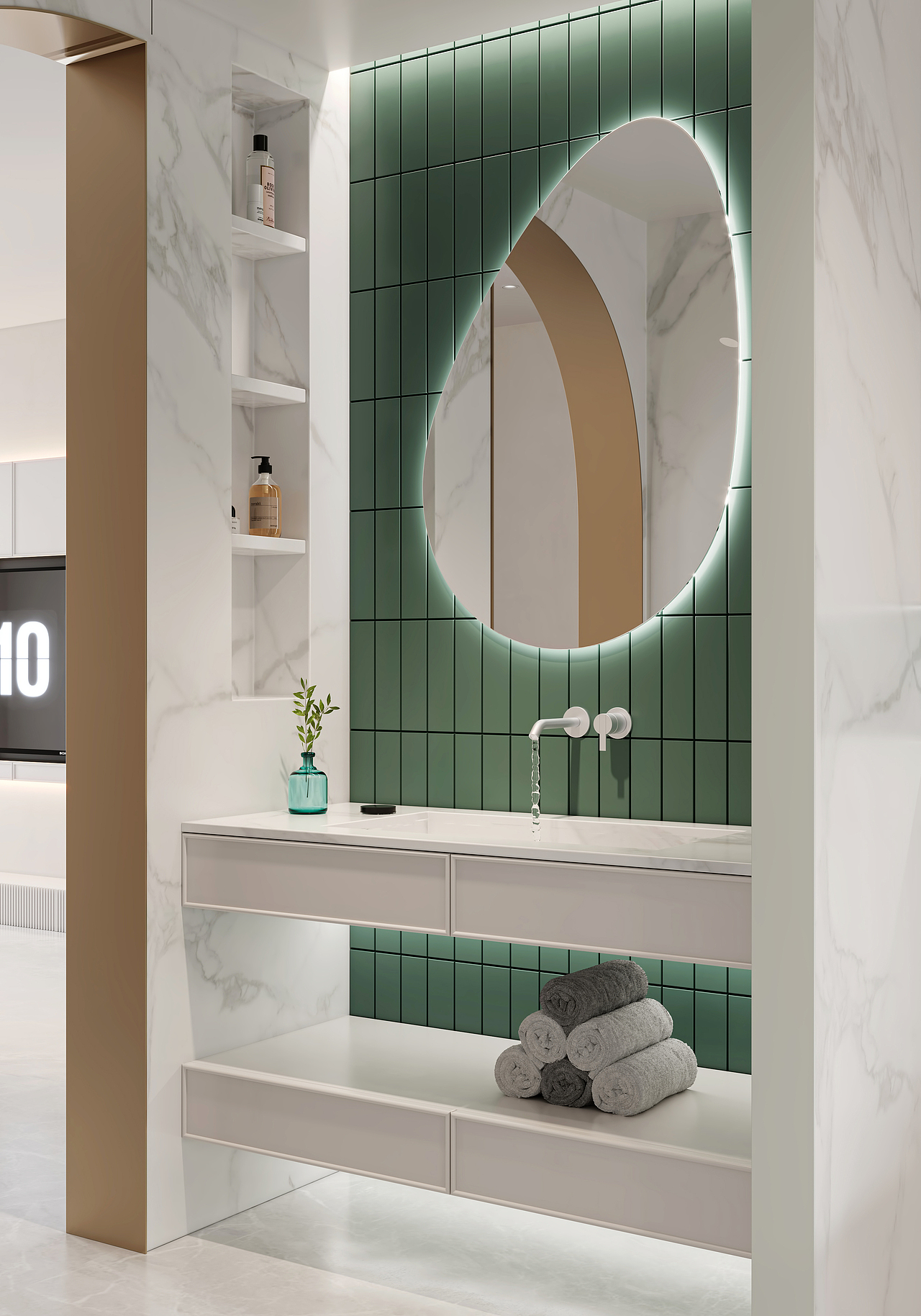 浅色系客餐厅 绿色客厅（图ZMzA1OTY3MDIw） - 建筑/空间 - 站酷设计师痞老蟹原创素材 - 站酷ZCOOL