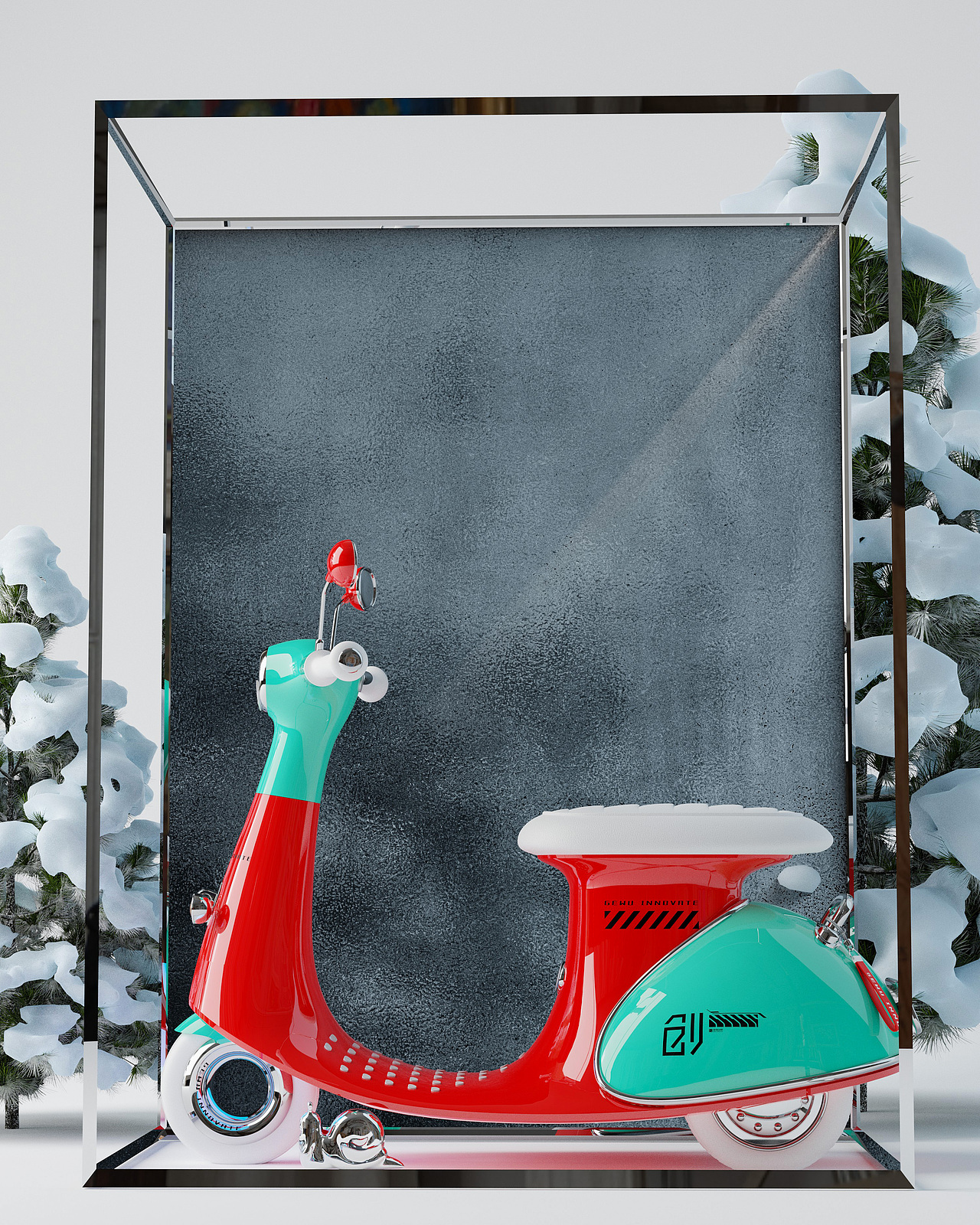 格物创新设计-小蜗牛儿童电动车