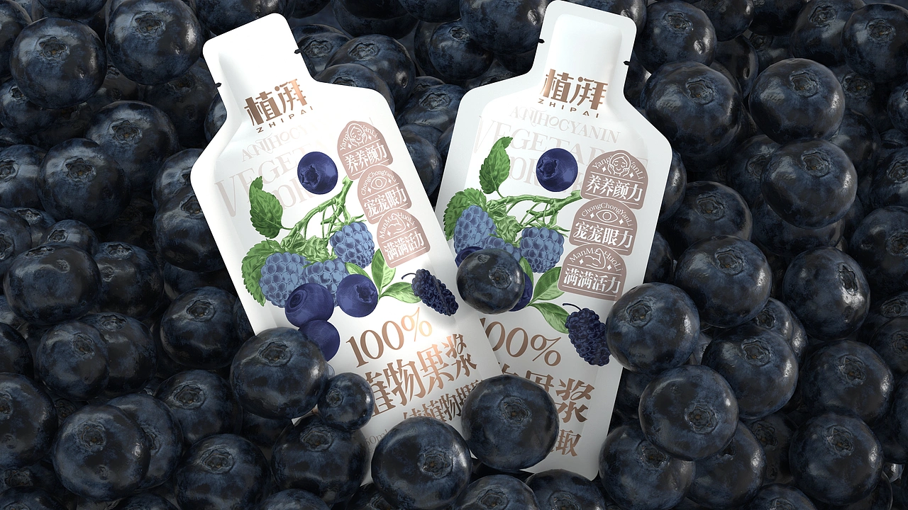 尚智&times;植湃｜100%纯植物果浆概念包装｜食品包装设计