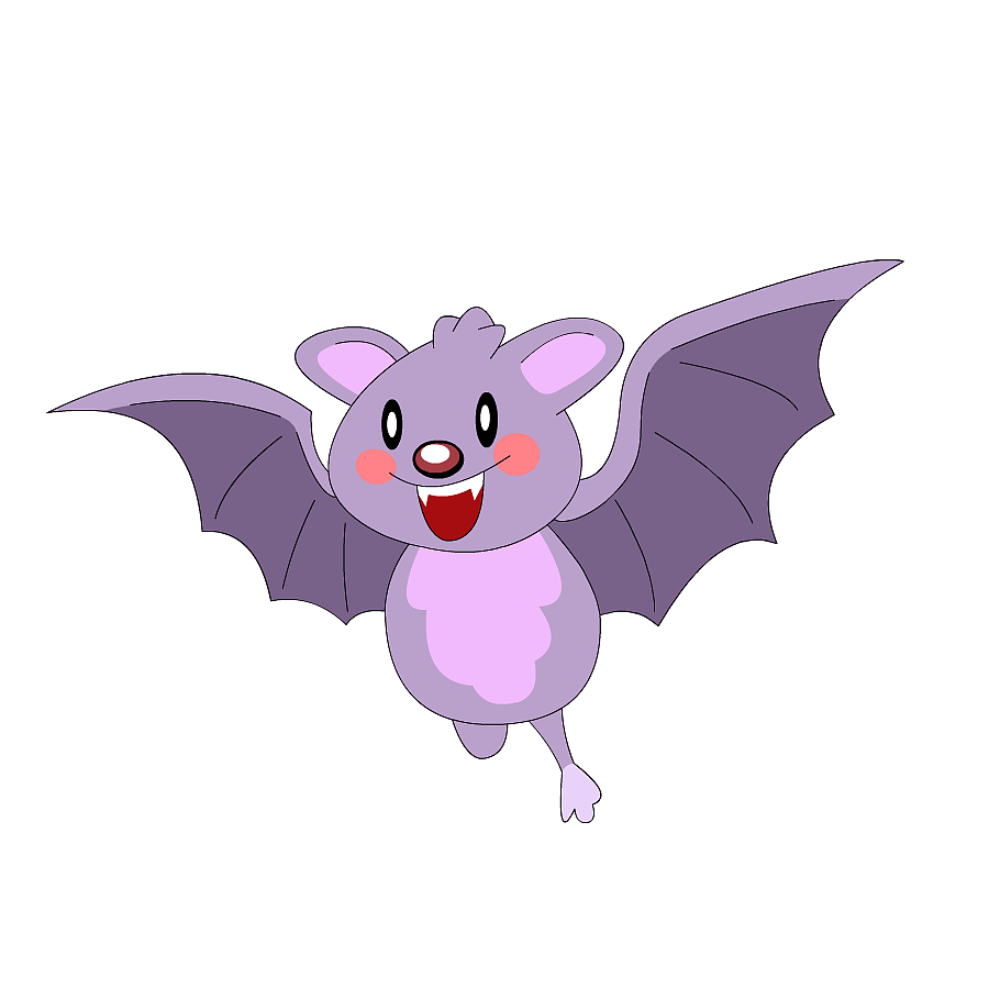 万圣节元素 - 卡通小蝙蝠