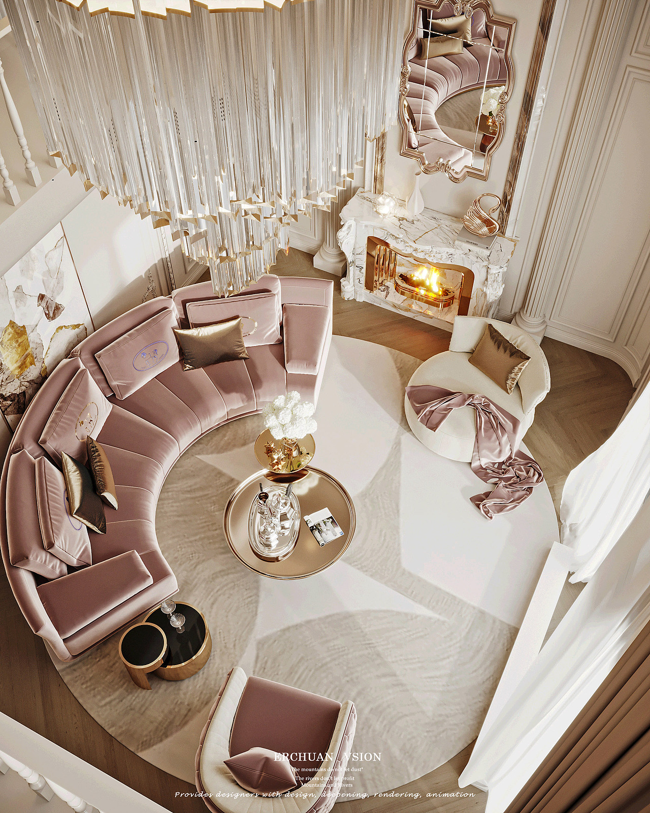 而川视觉 丨 法式别墅—赋予生活极致的奢华浪漫