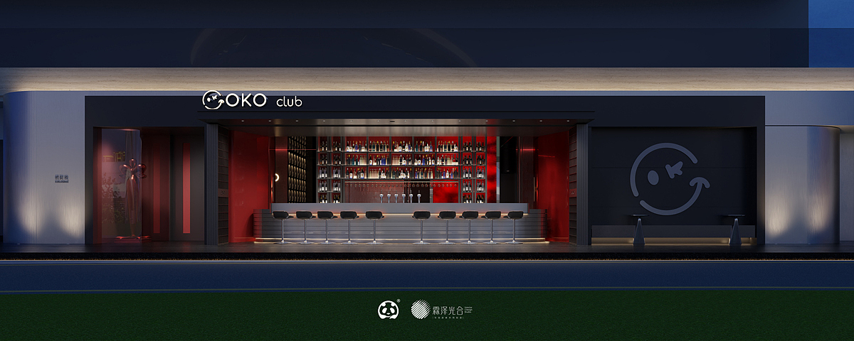 酒吧效果图表现 | 黑夜释放躁动的DNA（图ZMzcwMjgxODM2） - 商业空间设计 - 站酷设计师重庆黑白画影原创素材 - 站酷ZCOOL