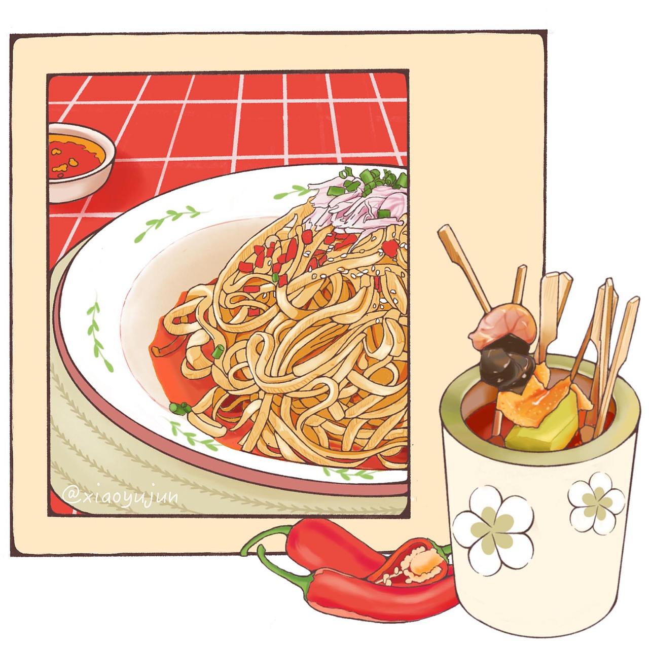 【中国美食系列插画】八大菜系