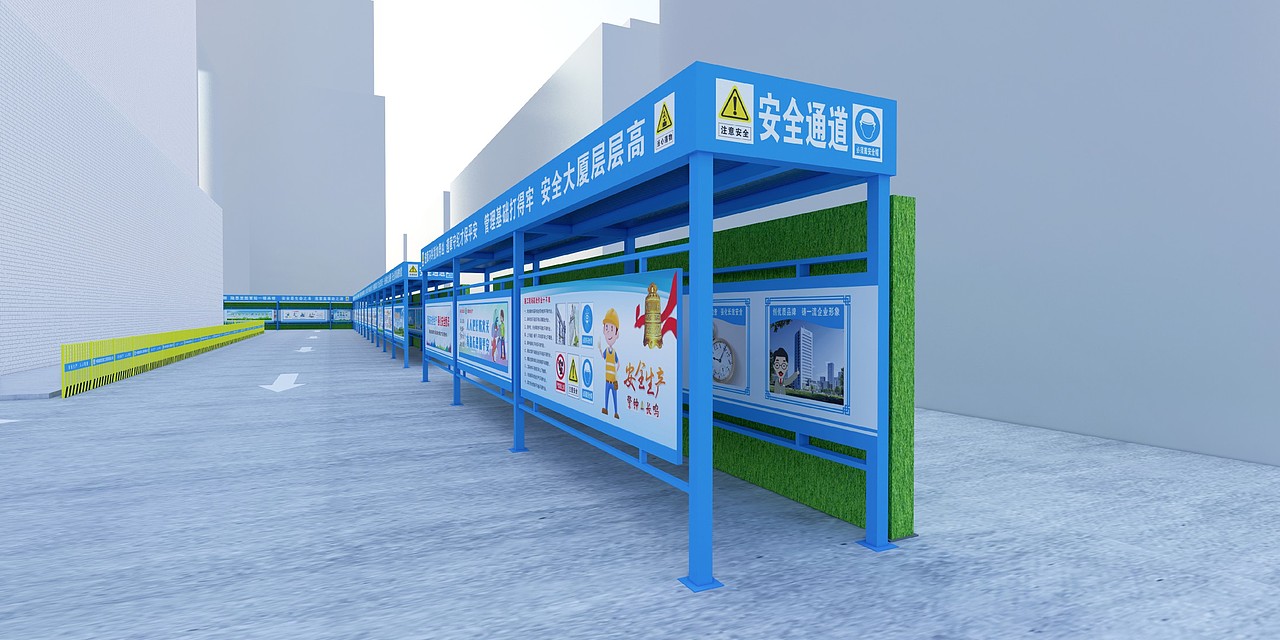 中建-深圳某建筑项目安全通道（图ZMzQyNzI1MzYw） - 建筑/空间 - 站酷设计师丁丁彡原创素材 - 站酷ZCOOL