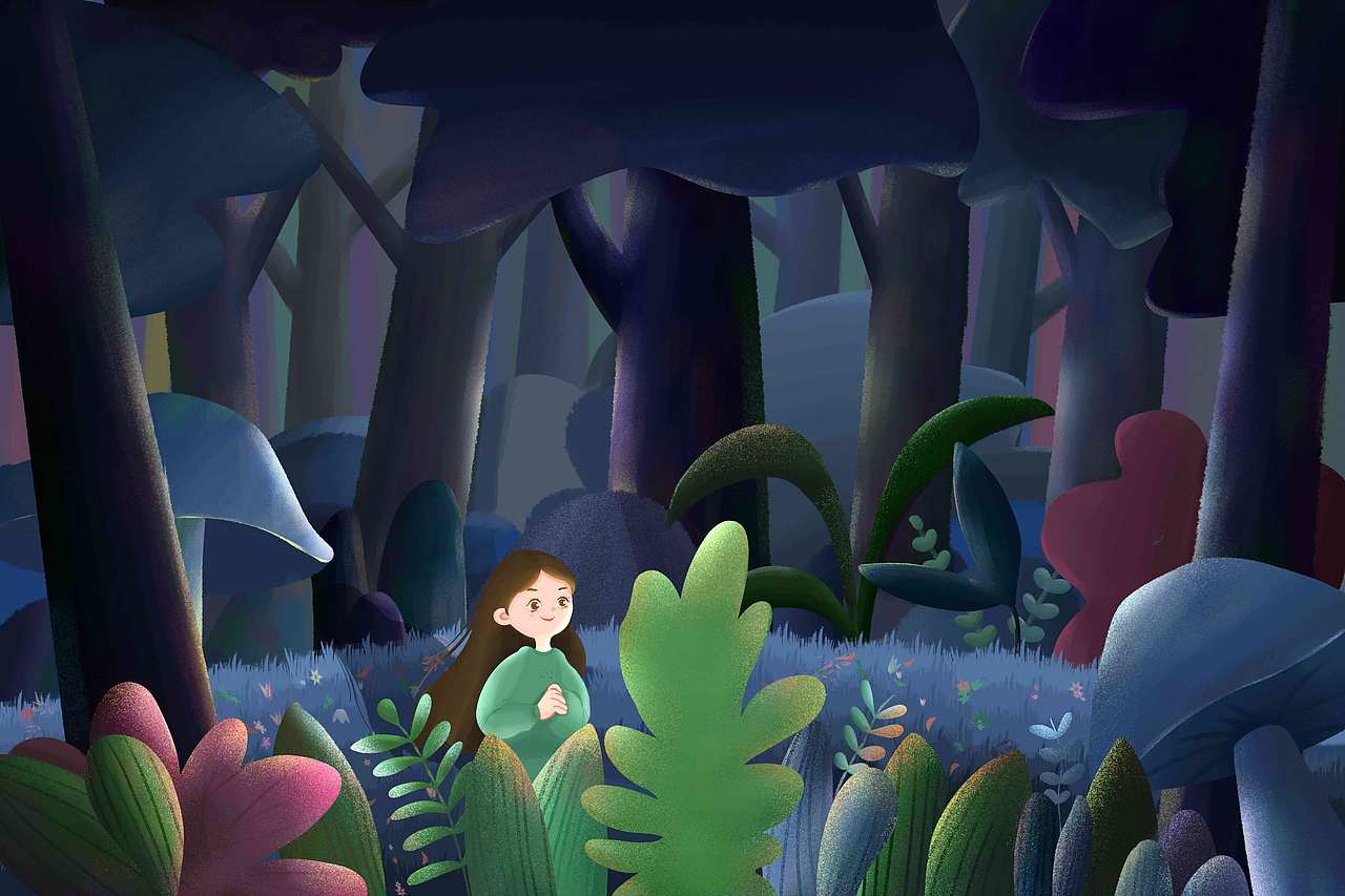 “梦境之神奇的世界”主题插画设计