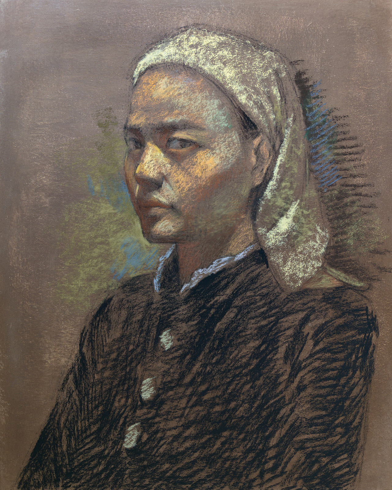 色粉画【她】_李程art-站酷zcool