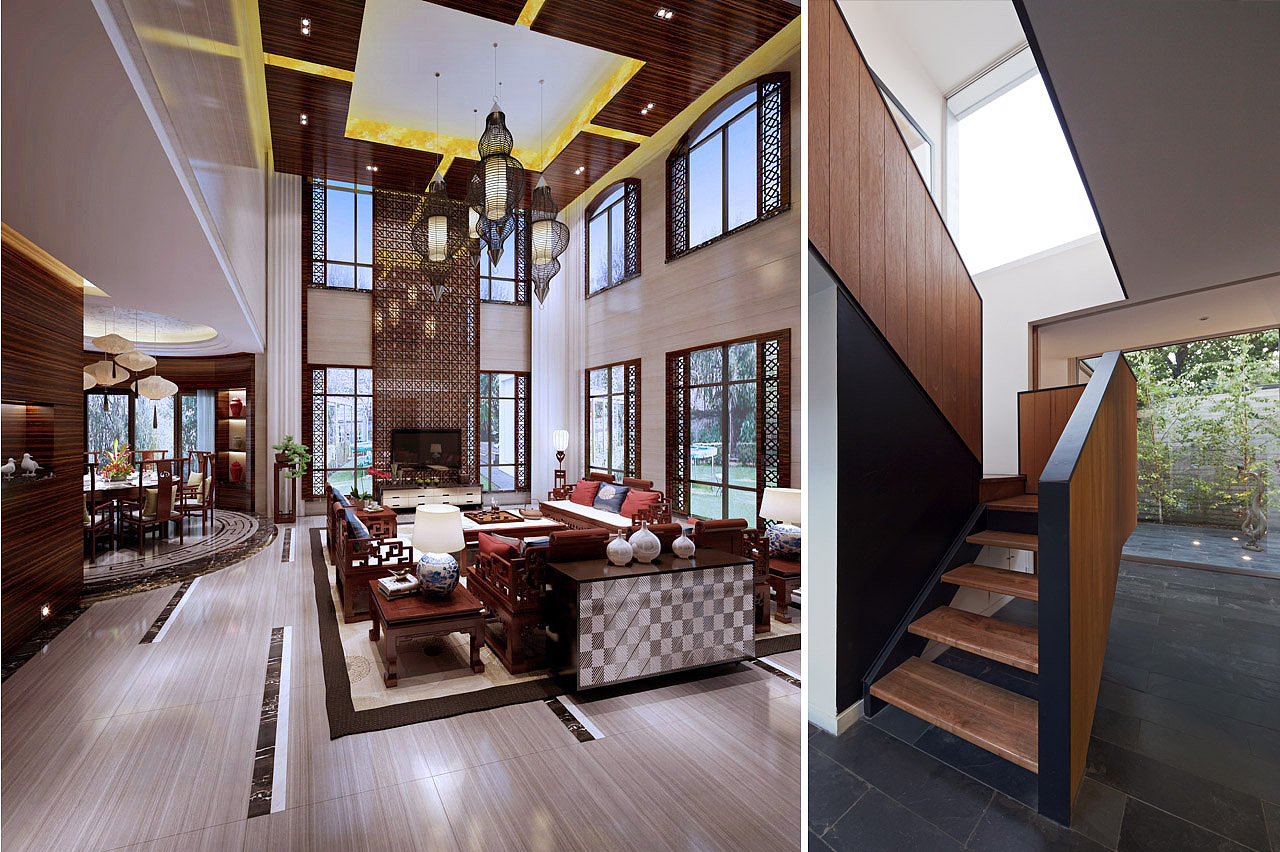 文华权-东莞蓝山锦湾别墅（图ZMzE5ODE0ODY4） - 家装设计 - 站酷设计师文华权原创素材 - 站酷ZCOOL