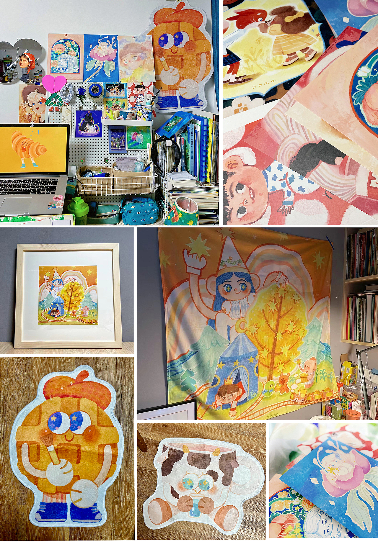 插画分享,自由时光里的治愈碎片