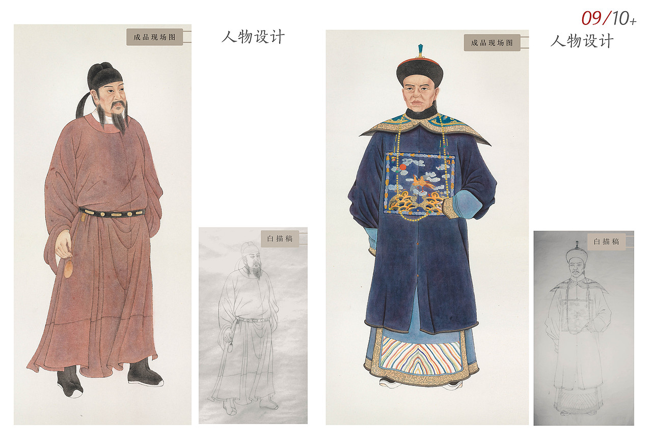 岭南古代先贤56位你认识多少位?人物创作过程(部分)(图ZMzM2MDM4NzE2) - 绘画 - 站酷设计师英葵有维设计原创素材 - 站酷ZCOOL