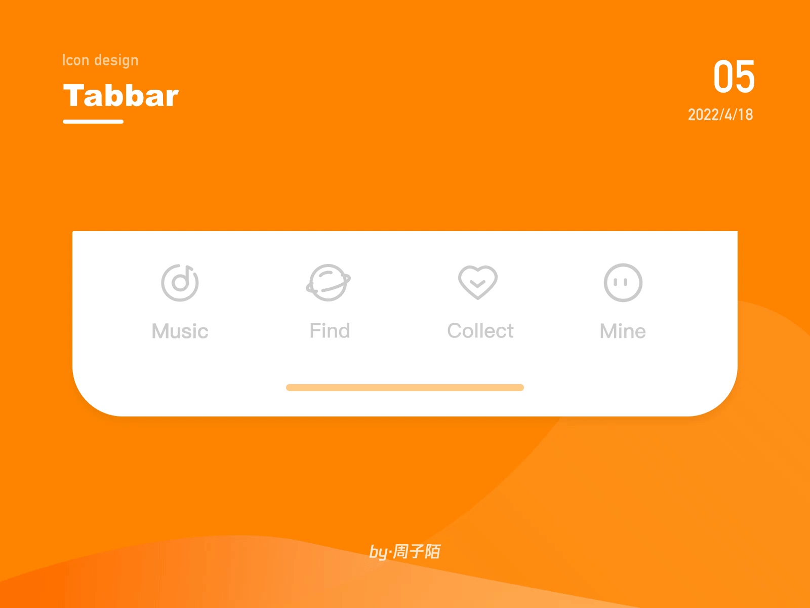 Tabbar图标动效练习合集(图ZMzA1MTQwMDcy) - 动效设计 - 站酷设计师周子陌原创素材 - 站酷ZCOOL
