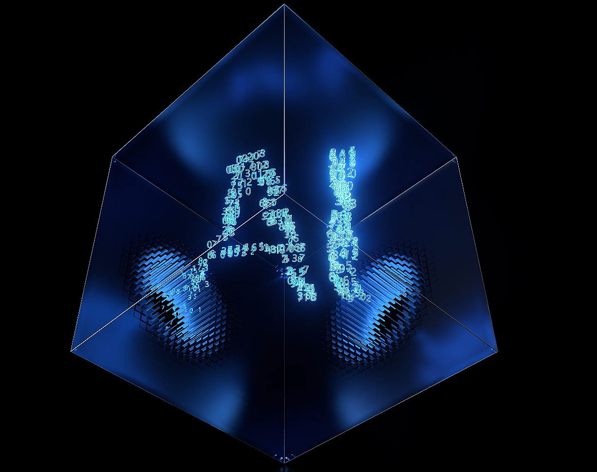 科技馆裸眼3D魔方方块投影三维动画