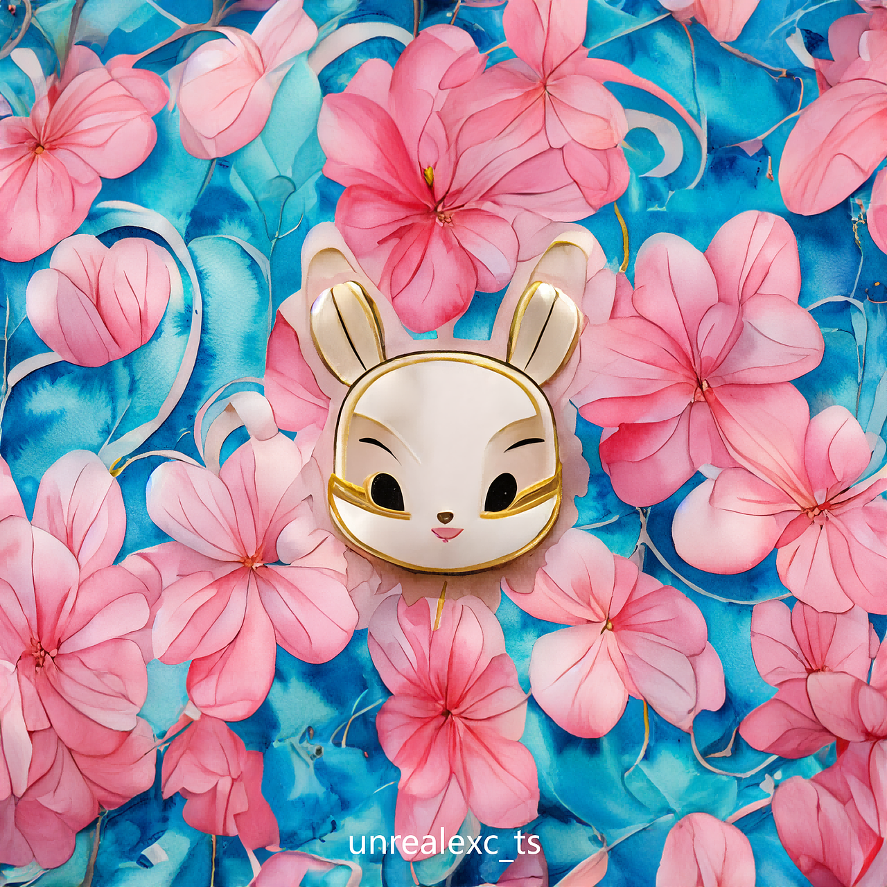 花間小兔，真心跳躍（圖ZMzQ2MTEzMjg4） - 新銳潮流插畫(huà) - 站酷設(shè)計(jì)師Tangsi_EXC原創(chuàng)素材 - 站酷ZCOOL