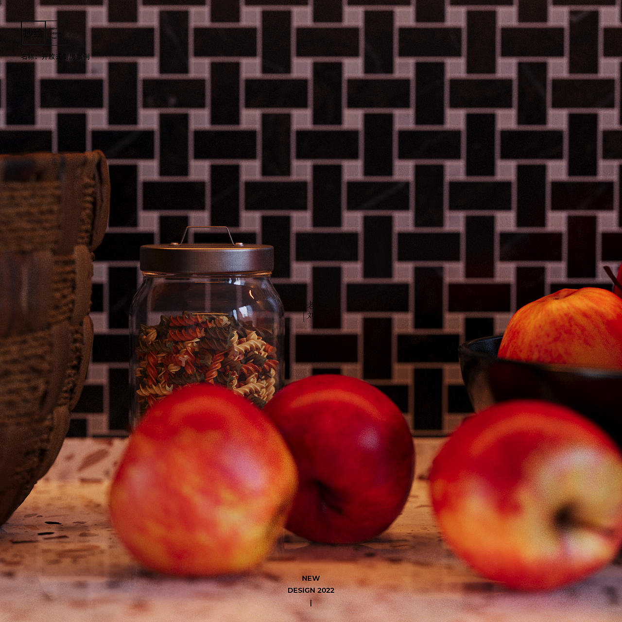 【抄绘】开放式厨房案例（图ZMzA5NzAzNjc2） - 建筑/空间 - 站酷设计师老刘的设计美学原创素材 - 站酷ZCOOL