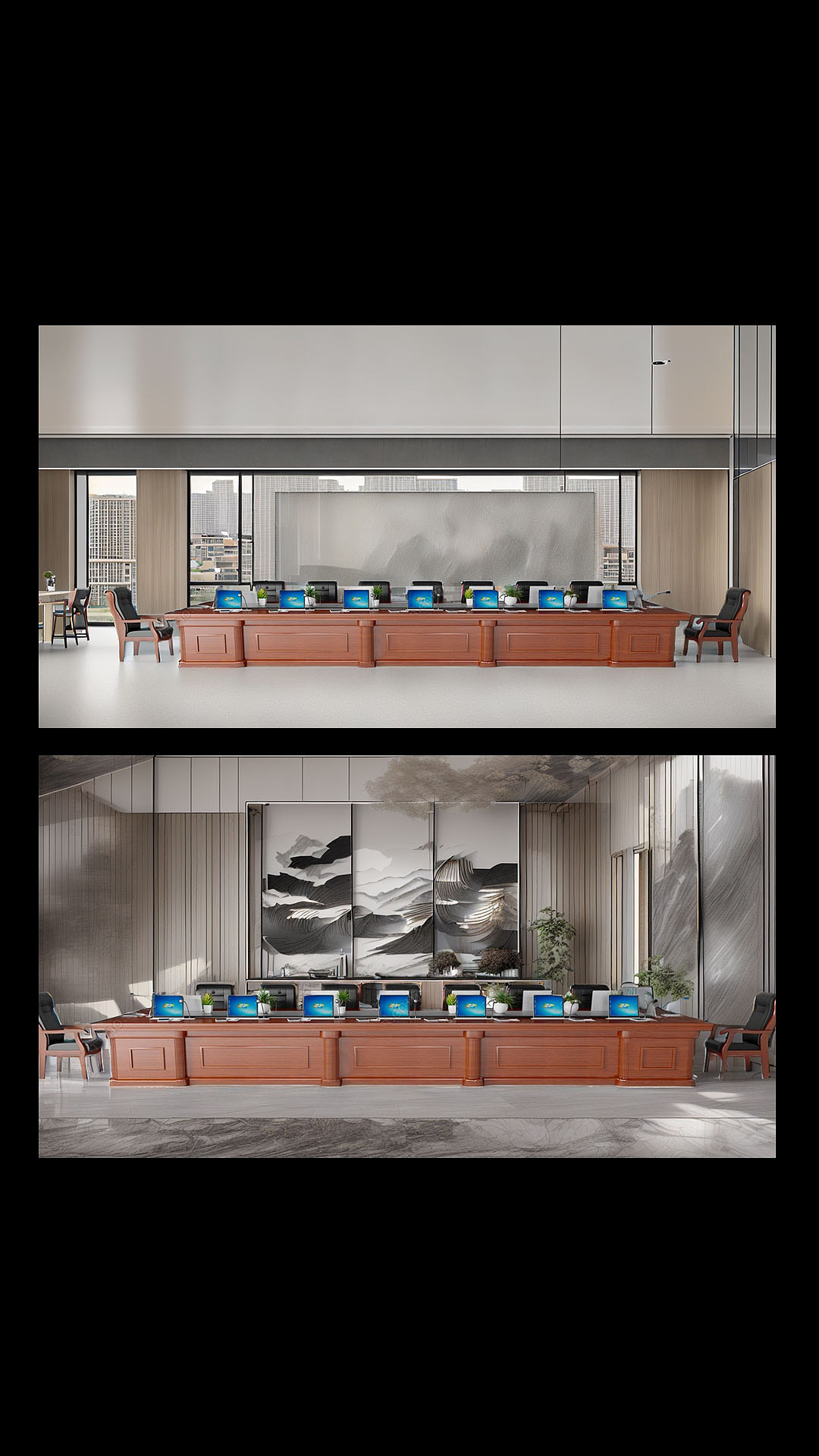 AI-写实办公桌场景