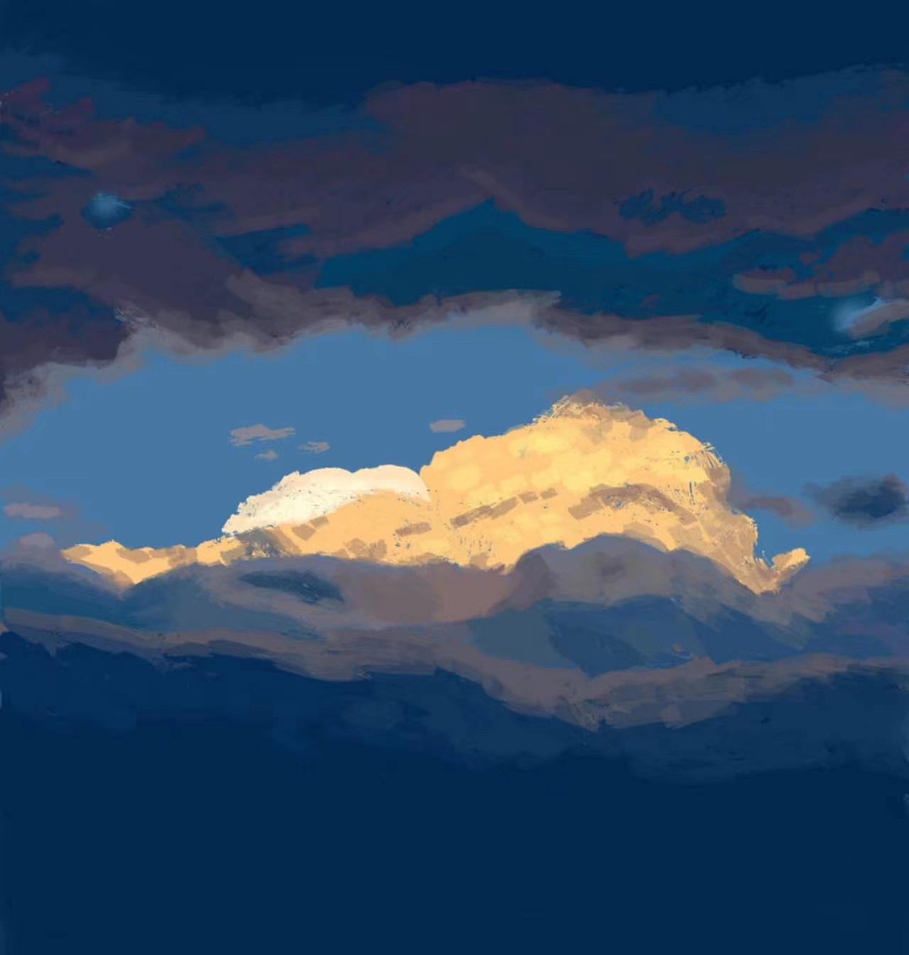 质感插画打卡挑战第四天-云