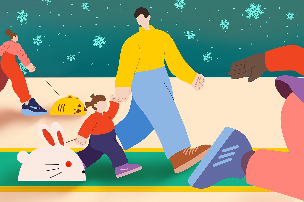 父女情（图ZMzExMTg0OTQ4） - 艺术插画 - 站酷设计师Herocean原创素材 - 站酷ZCOOL