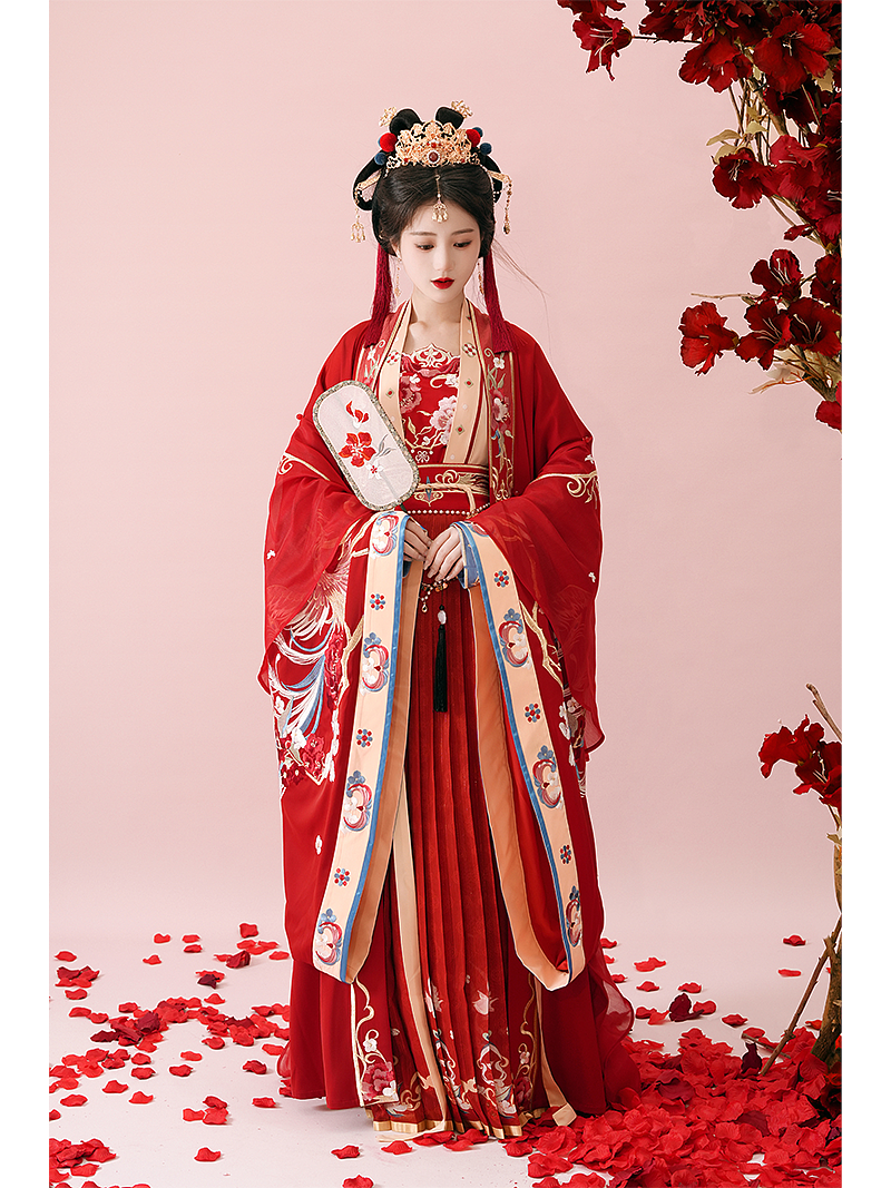 汉服设计|良辰 婚服 宋制婚服华丽款（图ZMzQxNzI3NzE2） - 传统/民族服饰 - 站酷设计师一斤的汉服世界原创素材 - 站酷ZCOOL