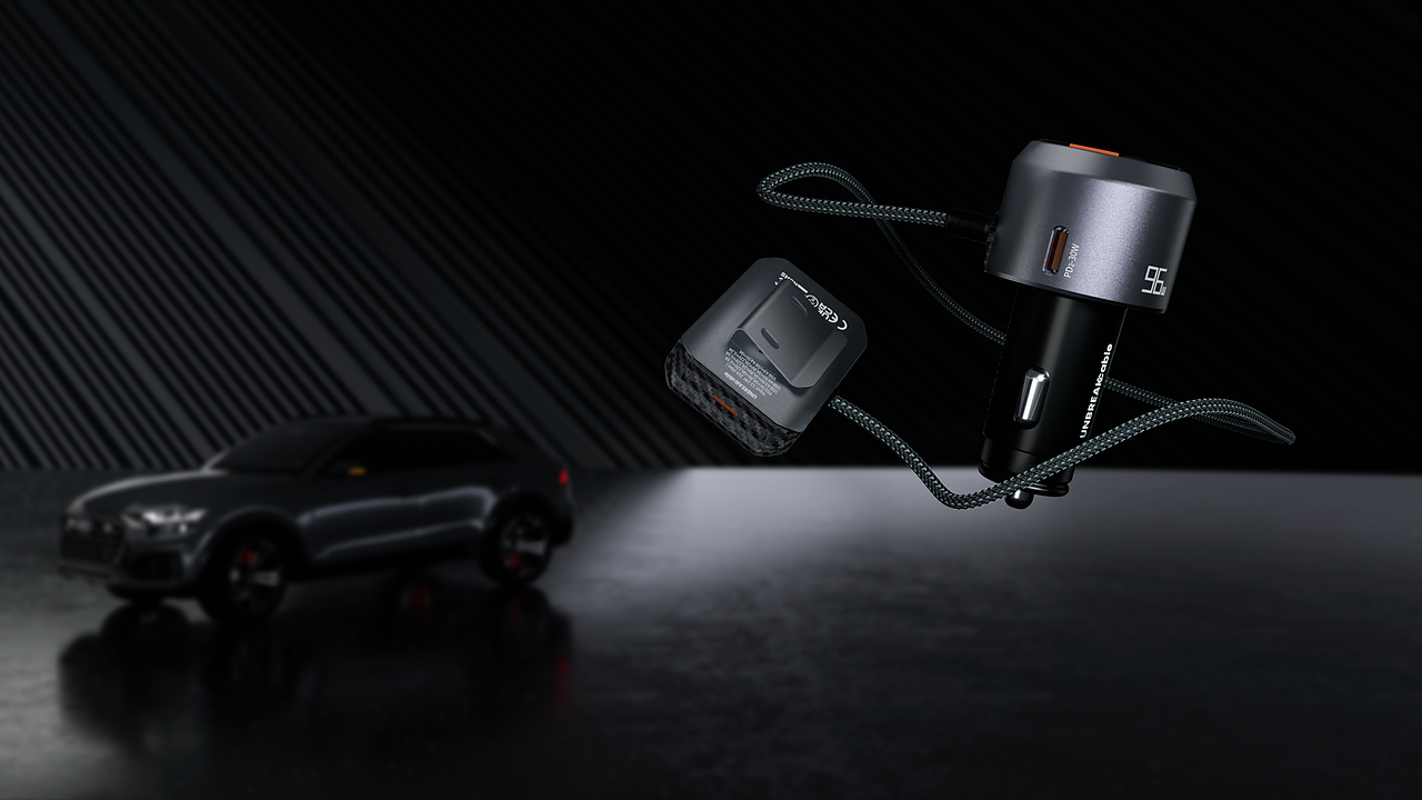 【Brand/品牌】 UNBREAKcable - 多口车载充电器（图ZMzA3MTc2OTM2） - 动画/影视 - 站酷设计师小山sama原创素材 - 站酷ZCOOL