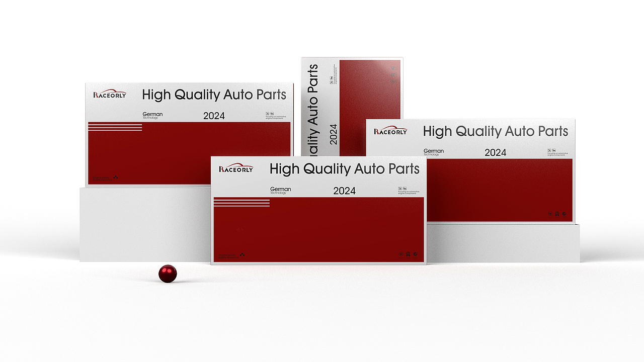 汽车零部件通用包装设计作品案例-悟杰品牌视觉设计