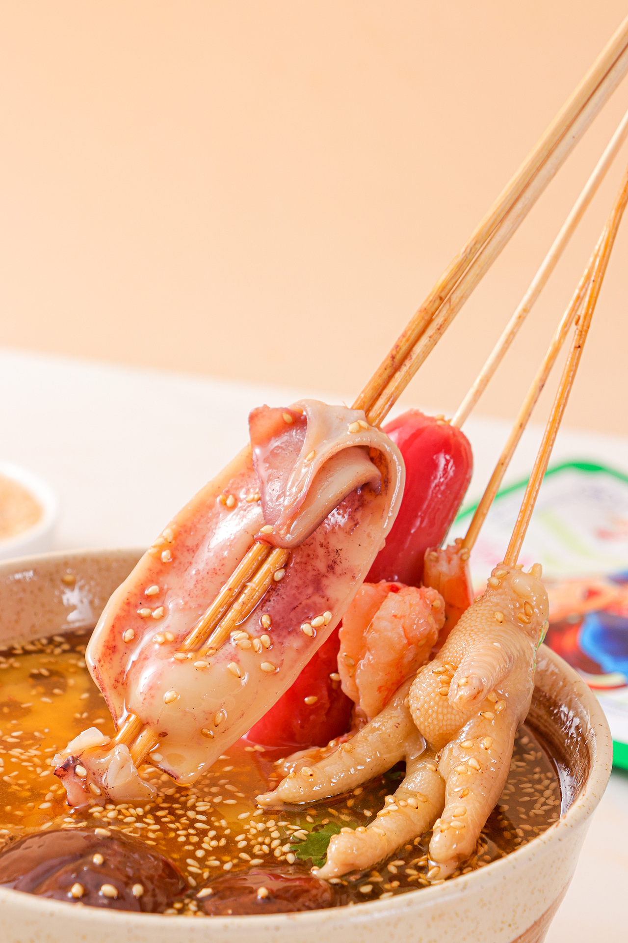 红油钵钵鸡调味料 藤椒辣椒油鸡爪鱿鱼 火锅底料丸子