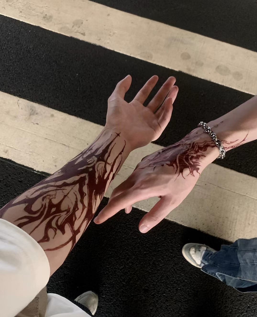 重师海娜纹身 | 纹身分享（图ZMzUyODczNDEy） - 其他手工艺 - 站酷设计师颜绘文化原创素材 - 站酷ZCOOL