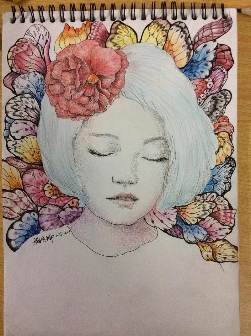 以前喜欢画着玩，蜡笔彩铅水彩笔哈哈哈哈（图ZMzA0NjQyNTEy） - 创作习作 - 站酷设计师溪口文鸯原创素材 - 站酷ZCOOL