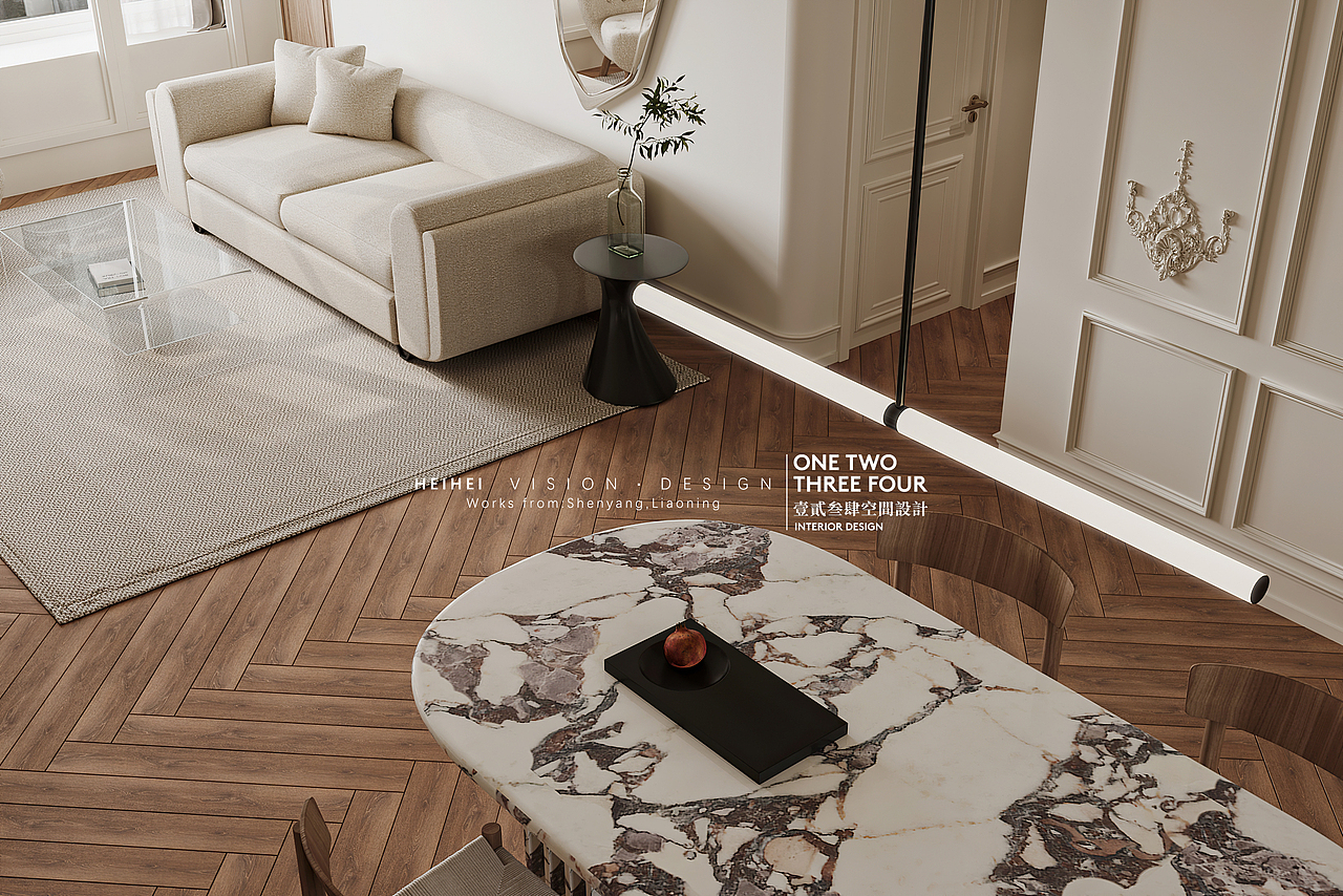 现代奶油风效果表现（图ZMzA3Njc1MDAw） - 家装设计 - 站酷设计师模型不换钱原创素材 - 站酷ZCOOL