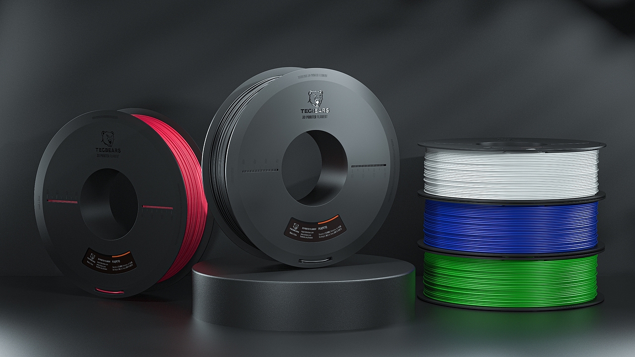 3D打印耗材盘产品升级电商全案设计 | ID+包装+卖点图