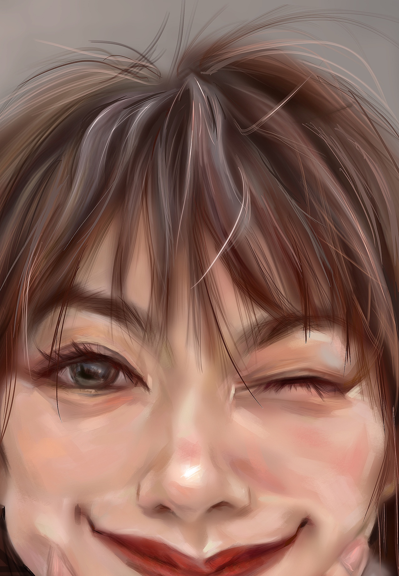 美女插画绘画步骤