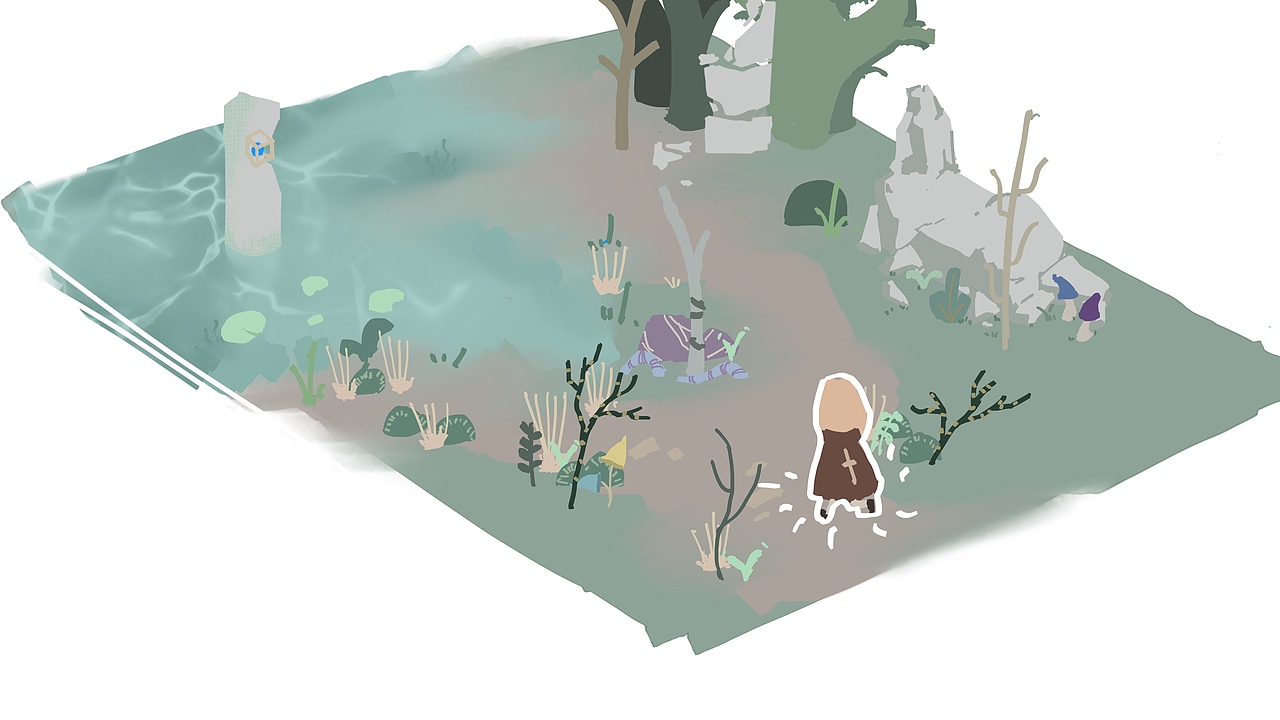 独立游戏《星时耀灵塔》小场景渲染demo