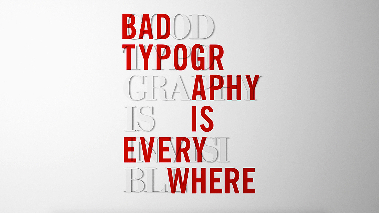 GOOD/BAD TYPOGRAPHY 文字海报动画演绎_cafasuyongjian-站酷ZCOOL