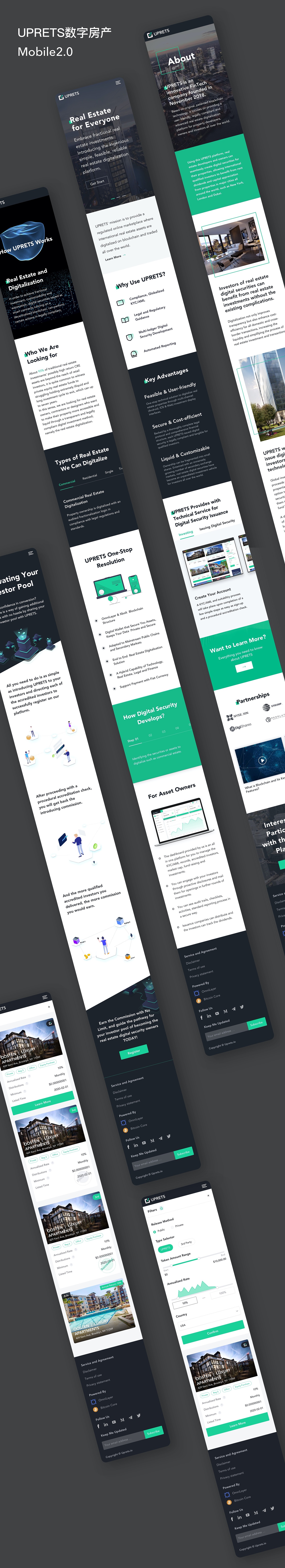 UPRETS数字房产web/mobile2.0