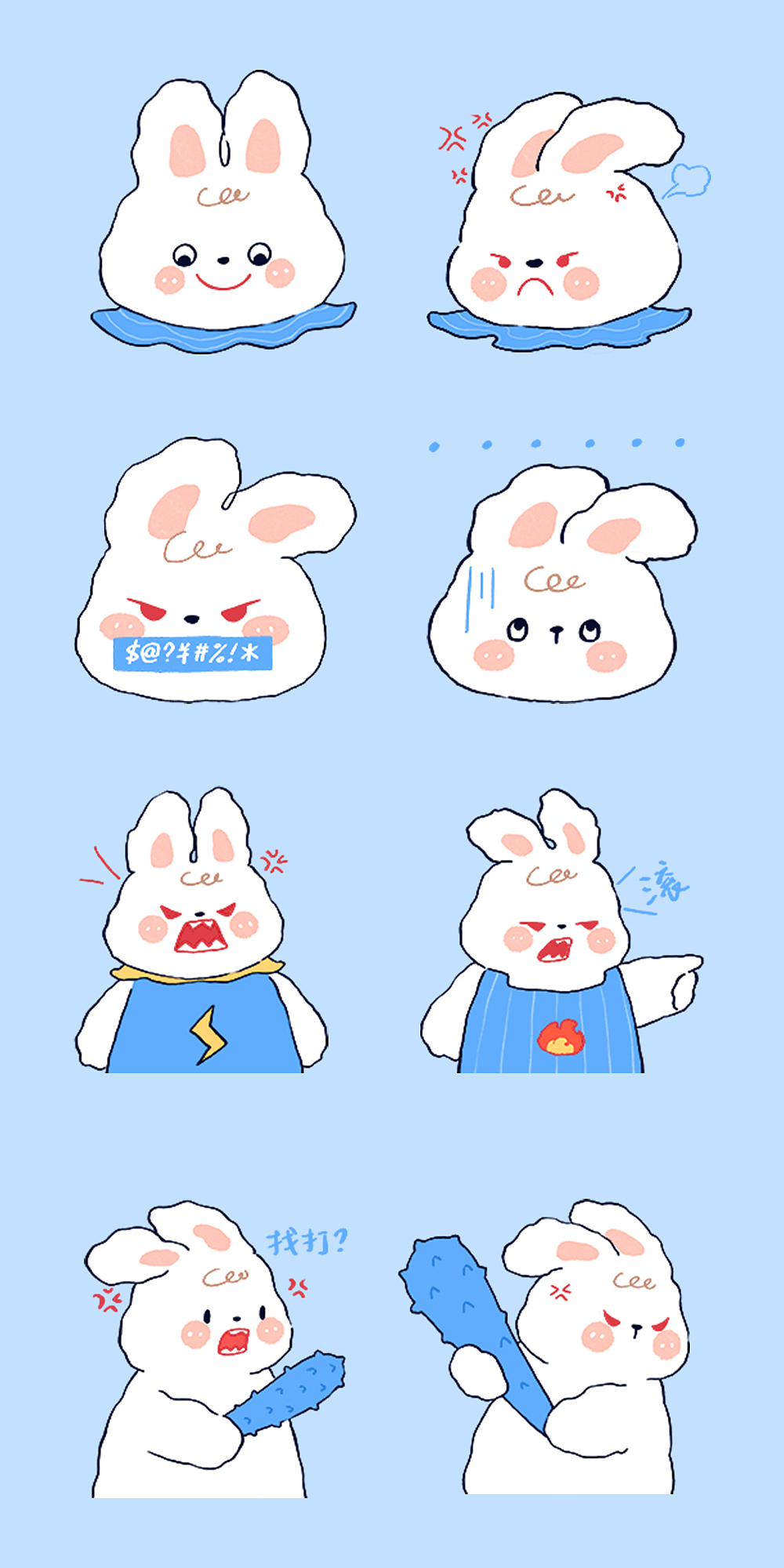 全都是兔子（图ZMzM0NDEwODA0） - 艺术插画 - 站酷设计师鹿青一原创素材 - 站酷ZCOOL