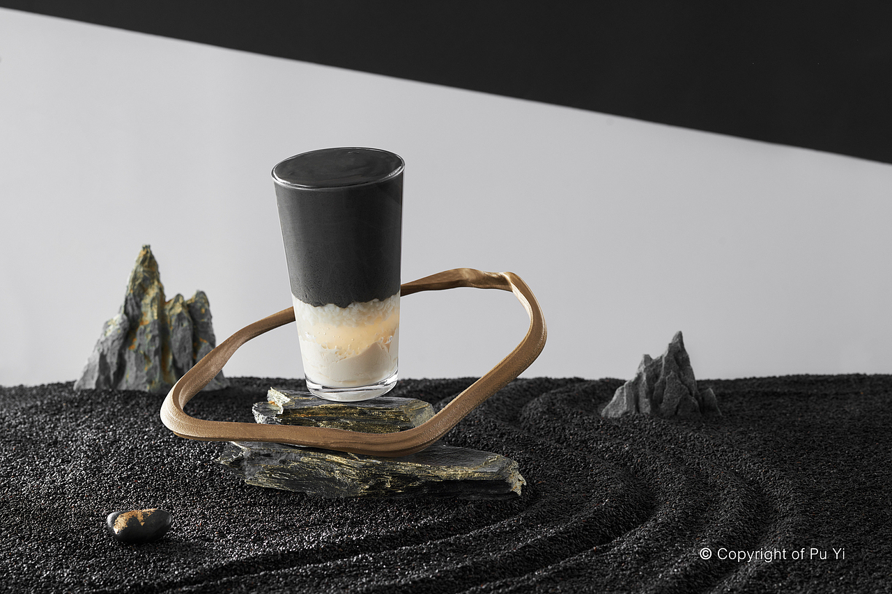 深圳美食摄影--「 满记甜品 」黑养系列新品海报