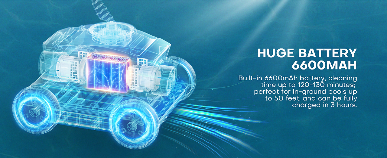 跨境电商详情页 | Ofuzzi 泳池清洗机 ✖ LCX光锥设计