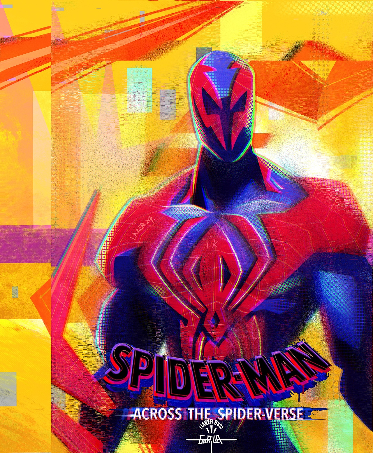 SpiderMan *9 :) 纵横宇宙🕷️（图ZMzQzNzk5NzU2） - 新锐潮流插画 - 站酷设计师ILaker24原创素材 - 站酷ZCOOL