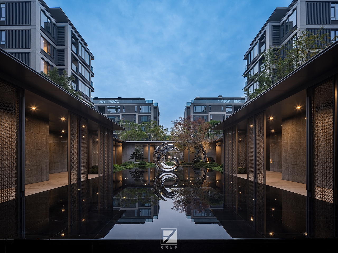 【上海方筑影像】--成都凤起籣庭住宅大区景观（图ZMzI0MTI3MzY0） - 环境/建筑摄影 - 站酷设计师上海方筑影像原创素材 - 站酷ZCOOL